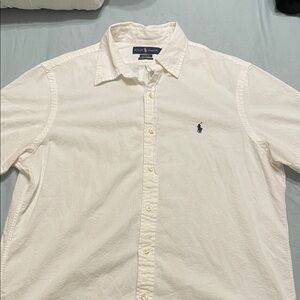 Ralph Lauren Men's Classic White Button Down Shirt
